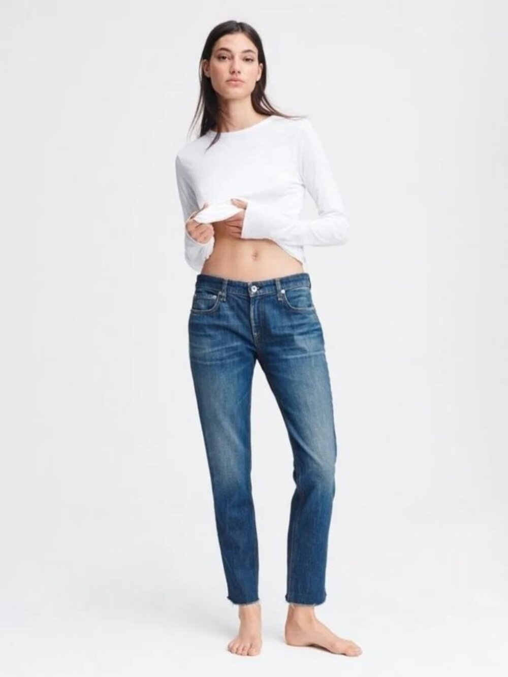 Rag and Bone Dre low rise slim Boyfriend Jeans
